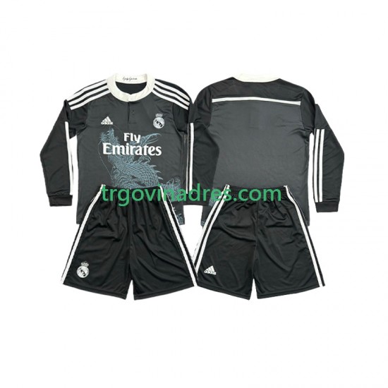 Dječji Treći Dres Real Madrid Retro 2014 s Dugim Rukavima Dječji Treći Dres Real Madrid Retro 2014 s Dugim Rukavima