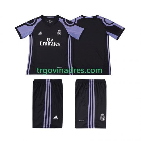 Dječji Treći Dres Real Madrid Retro 2016 2017 s Kratkih Rukava Dječji Treći Dres Real Madrid Retro 2016 2017 s Kratkih Rukava