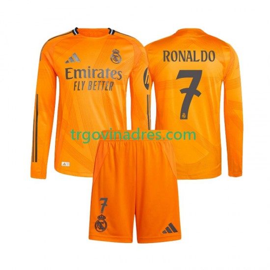 Dječji Gostujući Dres Real Madrid Cristiano Ronaldo 7 2024-2025 s Dugim Rukavima Dječji Gostujući Dres Real Madrid Cristiano Ronaldo 7 2024-2025 s Dugim Rukavima