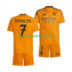 Dječji Gostujući Dres Real Madrid Cristiano Ronaldo 7 2024-2025 s Kratkih Rukava Dječji Gostujući Dres Real Madrid Cristiano Ronaldo 7 2024-2025 s Kratkih Rukava