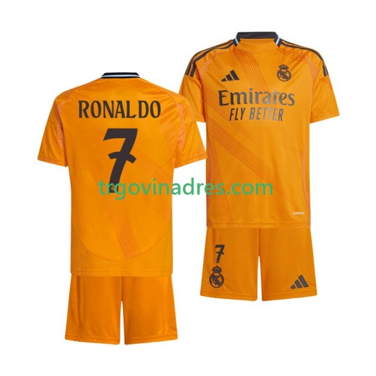 Dječji Gostujući Dres Real Madrid Cristiano Ronaldo 7 2024-2025 s Kratkih Rukava Dječji Gostujući Dres Real Madrid Cristiano Ronaldo 7 2024-2025 s Kratkih Rukava