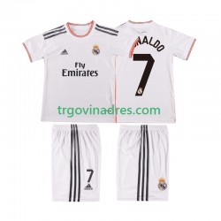 Dječji Domaći Dres Real Madrid Cristiano Ronaldo 7 Retro 2013 2014 s Kratkih Rukava Dječji Domaći Dres Real Madrid Cristiano Ronaldo 7 Retro 2013 2014 s Kratkih Rukava