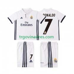 Dječji Domaći Dres Real Madrid Cristiano Ronaldo 7 Retro 2016 2017 s Kratkih Rukava Dječji Domaći Dres Real Madrid Cristiano Ronaldo 7 Retro 2016 2017 s Kratkih Rukava