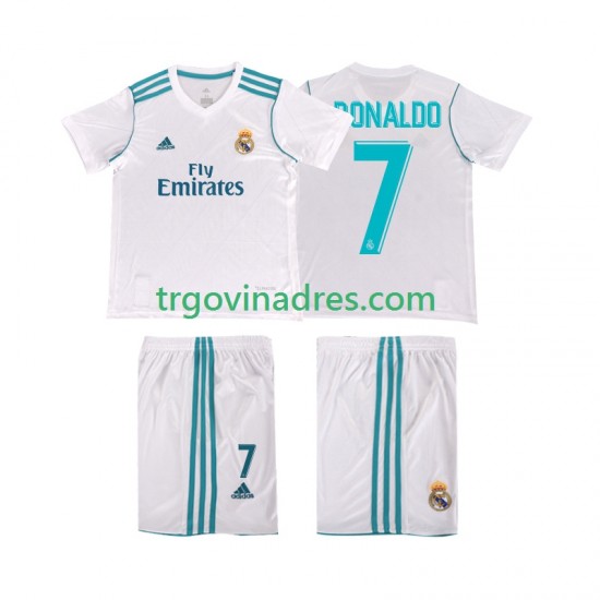 Dječji Domaći Dres Real Madrid Cristiano Ronaldo 7 Retro 2017 s Kratkih Rukava Dječji Domaći Dres Real Madrid Cristiano Ronaldo 7 Retro 2017 s Kratkih Rukava