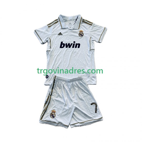 Dječji Domaći Dres Real Madrid Cristiano Ronaldo 7 Retro -2012 2011 s Kratkih Rukava