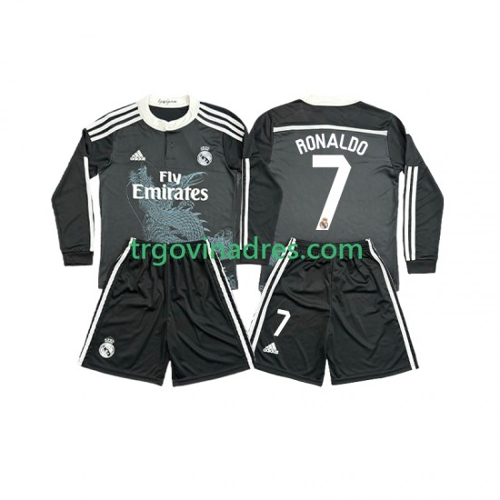 Dječji Treći Dres Real Madrid Cristiano Ronaldo 7 Retro 2014 s Dugim Rukavima Dječji Treći Dres Real Madrid Cristiano Ronaldo 7 Retro 2014 s Dugim Rukavima