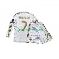 Dječji Domaći Dres Real Madrid Cristiano Ronaldo 7 Retro 2011 s Dugim Rukavima Dječji Domaći Dres Real Madrid Cristiano Ronaldo 7 Retro 2011 s Dugim Rukavima