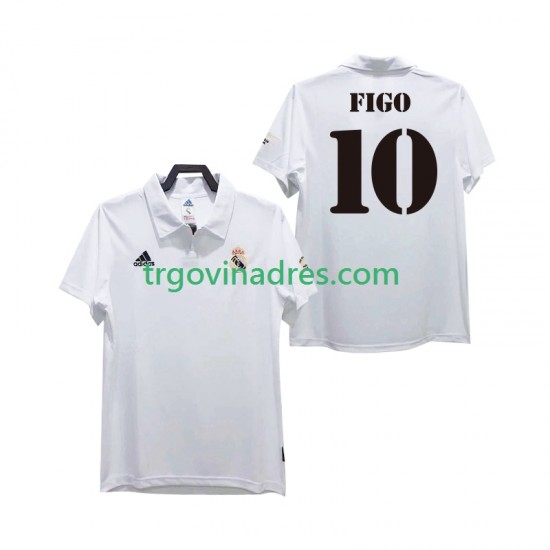 Muški Domaći Dres Real Madrid FIGO 10 Retro 2003 2002 s Kratkih Rukava Muški Domaći Dres Real Madrid FIGO 10 Retro 2003 2002 s Kratkih Rukava