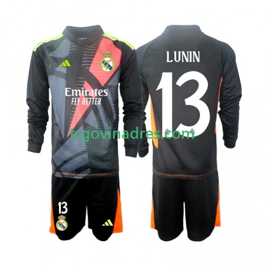 Dječji Gostujući Golmanski Dres Real Madrid Andriy Lunin 13 2024-2025 s Dugim Rukavima Dječji Gostujući Golmanski Dres Real Madrid Andriy Lunin 13 2024-2025 s Dugim Rukavima