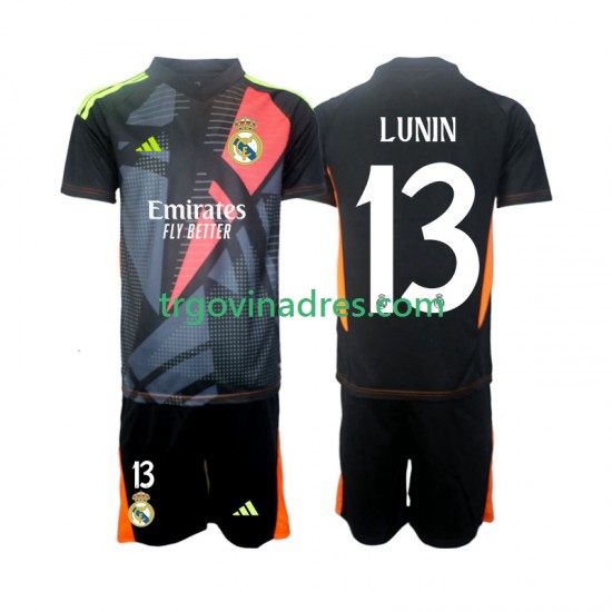 Dječji Gostujući Golmanski Dres Real Madrid Andriy Lunin 13 2024-2025 s Kratkih Rukava Dječji Gostujući Golmanski Dres Real Madrid Andriy Lunin 13 2024-2025 s Kratkih Rukava