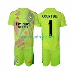 Dječji Četvrti Golmanski Dres Real Madrid COURTOIS 1 2024-2025 s Kratkih Rukava Dječji Četvrti Golmanski Dres Real Madrid COURTOIS 1 2024-2025 s Kratkih Rukava