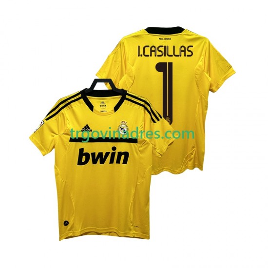 Muški Domaći Golmanski Dres Real Madrid I.CASILLAS 1 Retro 2012 2011 s Kratkih Rukava Muški Domaći Golmanski Dres Real Madrid I.CASILLAS 1 Retro 2012 2011 s Kratkih Rukava