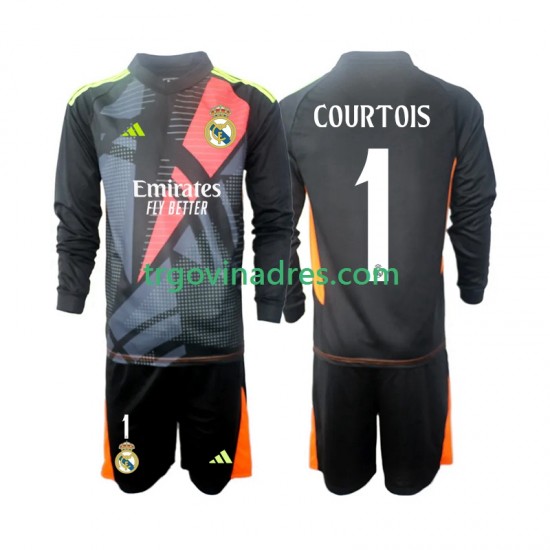 Dječji Gostujući Golmanski Dres Real Madrid Thibaut Courtois 1 2024-2025 s Dugim Rukavima