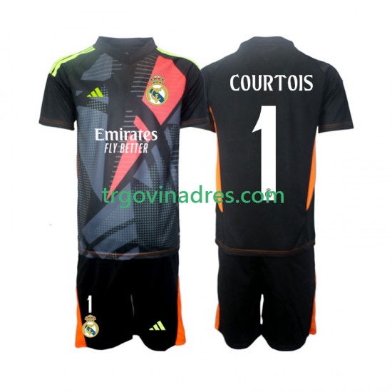 Dječji Gostujući Golmanski Dres Real Madrid Thibaut Courtois 1 2024-2025 s Kratkih Rukava