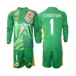 Dječji Treći Golmanski Dres Real Madrid Thibaut Courtois 1 2024-2025 s Dugim Rukavima