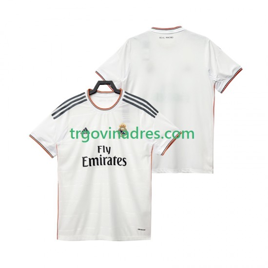 Muški Domaći Dres Real Madrid Retro 2013 2014 s Kratkih Rukava Muški Domaći Dres Real Madrid Retro 2013 2014 s Kratkih Rukava
