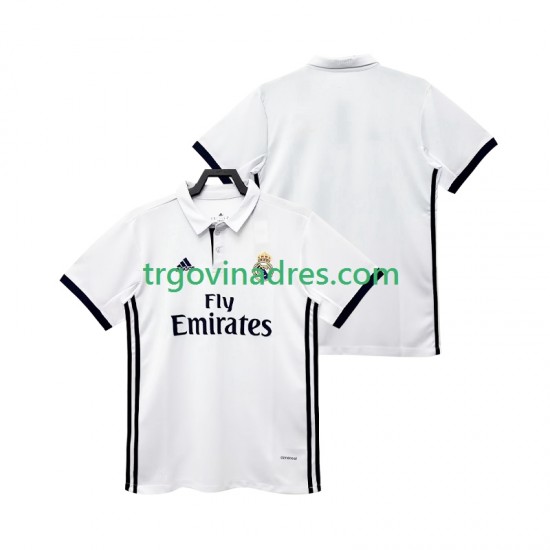 Muški Domaći Dres Real Madrid Retro 2017 2018 s Kratkih Rukava Muški Domaći Dres Real Madrid Retro 2017 2018 s Kratkih Rukava