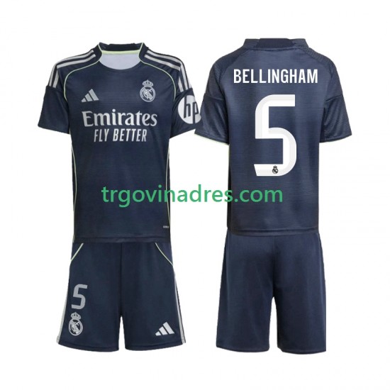 Dječji Gostujući Dres Real Madrid Jude Bellingham 5 2025-2026 s Kratkih Rukava Dječji Gostujući Dres Real Madrid Jude Bellingham 5 2025-2026 s Kratkih Rukava