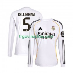 Muški Domaći Dres Real Madrid Jude Bellingham 5 2025-2026 s Dugim Rukavima Muški Domaći Dres Real Madrid Jude Bellingham 5 2025-2026 s Dugim Rukavima