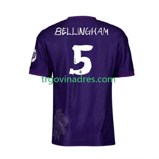 Muški Četvrti Dres Real Madrid Jude Bellingham 5 Purplecolor Y-3 2023-2024 s Kratkih Rukava Muški Četvrti Dres Real Madrid Jude Bellingham 5 Purplecolor Y-3 2023-2024 s Kratkih Rukava