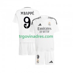 Dječji Domaći Dres Real Madrid Kylian Mbappe 9 2024-2025 s Kratkih Rukava Dječji Domaći Dres Real Madrid Kylian Mbappe 9 2024-2025 s Kratkih Rukava
