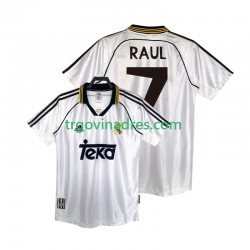 Muški Domaći Dres Real Madrid RAUL 7 Retro 2000 1998 s Kratkih Rukava Muški Domaći Dres Real Madrid RAUL 7 Retro 2000 1998 s Kratkih Rukava