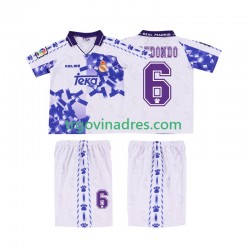 Dječji Treći Dres Real Madrid REDONDO 6 Retro 1996 1997 s Kratkih Rukava