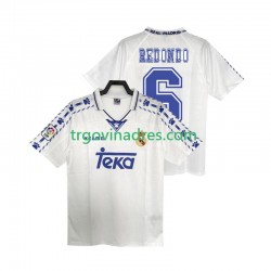 Muški Domaći Dres Real Madrid REDONDO 6 Retro 1996 1997 s Kratkih Rukava Muški Domaći Dres Real Madrid REDONDO 6 Retro 1996 1997 s Kratkih Rukava