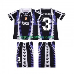 Dječji Treći Dres Real Madrid ROBERTO CARLOS 3 Retro 1997 1998 s Kratkih Rukava Dječji Treći Dres Real Madrid ROBERTO CARLOS 3 Retro 1997 1998 s Kratkih Rukava