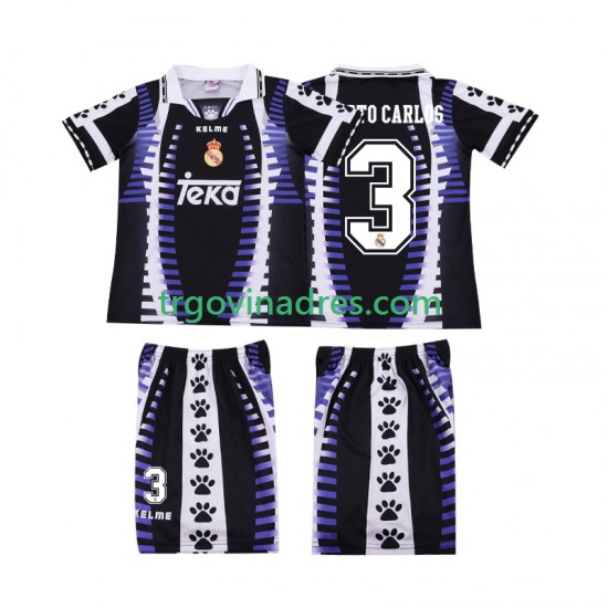 Dječji Treći Dres Real Madrid ROBERTO CARLOS 3 Retro 1997 1998 s Kratkih Rukava Dječji Treći Dres Real Madrid ROBERTO CARLOS 3 Retro 1997 1998 s Kratkih Rukava
