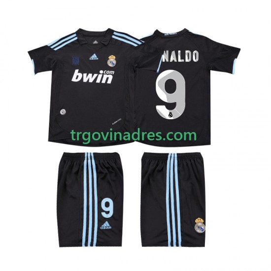 Dječji Gostujući Dres Real Madrid RONALDO 9 Retro 2009 2010 s Kratkih Rukava Dječji Gostujući Dres Real Madrid RONALDO 9 Retro 2009 2010 s Kratkih Rukava