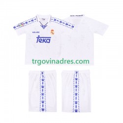 Dječji Domaći Dres Real Madrid Retro 1996-1997 s Kratkih Rukava Dječji Domaći Dres Real Madrid Retro 1996-1997 s Kratkih Rukava