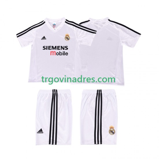 Dječji Domaći Dres Real Madrid Retro 5 2004 2002 s Kratkih Rukava Dječji Domaći Dres Real Madrid Retro 5 2004 2002 s Kratkih Rukava