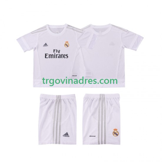 Dječji Domaći Dres Real Madrid Retro 2015 2016 s Kratkih Rukava Dječji Domaći Dres Real Madrid Retro 2015 2016 s Kratkih Rukava