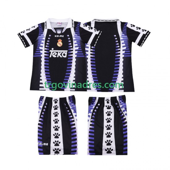Dječji Treći Dres Real Madrid Retro 1997 1998 s Kratkih Rukava Dječji Treći Dres Real Madrid Retro 1997 1998 s Kratkih Rukava