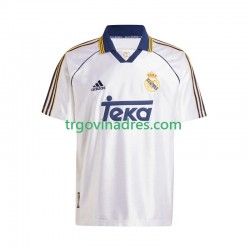 Muški Domaći Dres Real Madrid Retro -2000 1999 s Kratkih Rukava Muški Domaći Dres Real Madrid Retro -2000 1999 s Kratkih Rukava