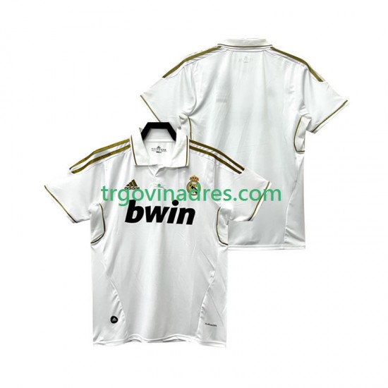 Muški Domaći Dres Real Madrid Retro 2012 2011 s Kratkih Rukava Muški Domaći Dres Real Madrid Retro 2012 2011 s Kratkih Rukava