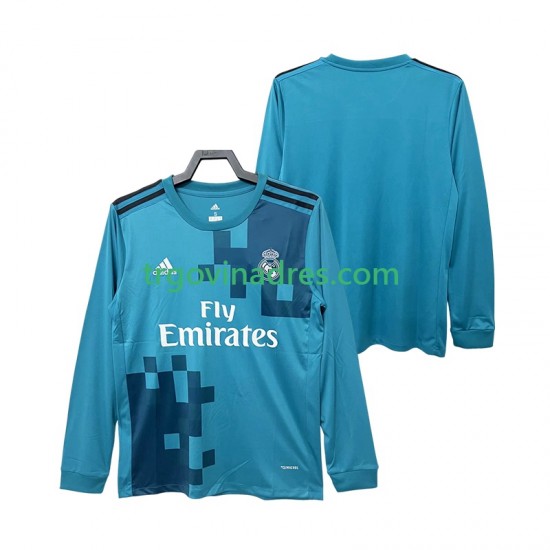 Muški Treći Dres Real Madrid Retro 2017 2018 s Dugim Rukavima Muški Treći Dres Real Madrid Retro 2017 2018 s Dugim Rukavima