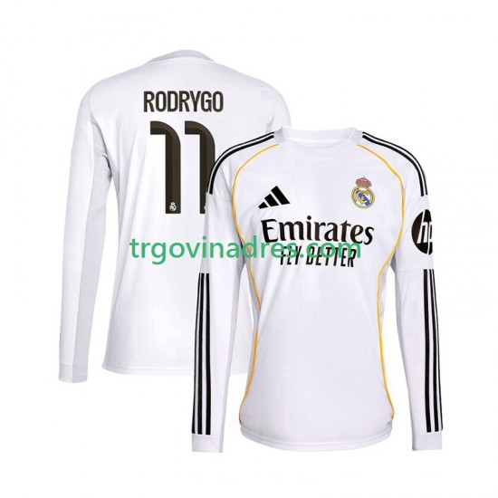 Muški Domaći Dres Real Madrid Rodrygo 11 2025-2026 s Dugim Rukavima Muški Domaći Dres Real Madrid Rodrygo 11 2025-2026 s Dugim Rukavima