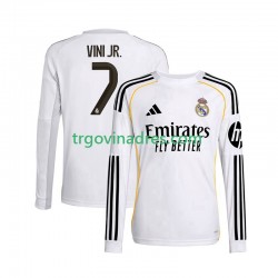 Muški Domaći Dres Real Madrid Vinicius Junior 7 2025-2026 s Dugim Rukavima Muški Domaći Dres Real Madrid Vinicius Junior 7 2025-2026 s Dugim Rukavima