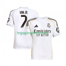Muški Domaći Dres Real Madrid Vinicius Junior 7 2025-2026 s Kratkih Rukava Muški Domaći Dres Real Madrid Vinicius Junior 7 2025-2026 s Kratkih Rukava