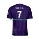 Muški Četvrti Dres Real Madrid Vinicius Junior 7 Purplecolor Y-3 2023-2024 s Kratkih Rukava Muški Četvrti Dres Real Madrid Vinicius Junior 7 Purplecolor Y-3 2023-2024 s Kratkih Rukava