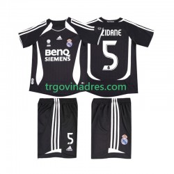 Dječji Gostujući Dres Real Madrid ZIDANE 5 Retro 2007 2006 s Kratkih Rukava