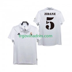 Muški Domaći Dres Real Madrid ZIDANE 5 Retro 2003 2002 s Kratkih Rukava Muški Domaći Dres Real Madrid ZIDANE 5 Retro 2003 2002 s Kratkih Rukava