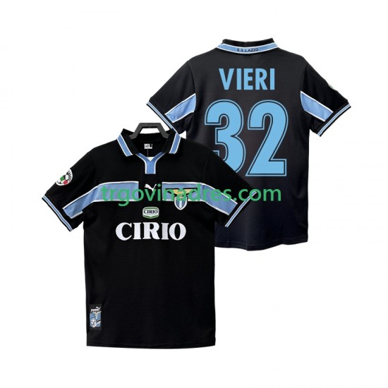 Muški Gostujući Dres SS Lazio VIERI 32 Retro 1998 1999 s Kratkih Rukava Muški Gostujući Dres SS Lazio VIERI 32 Retro 1998 1999 s Kratkih Rukava