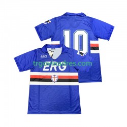 Muški Domaći Dres Sampdoria 10 Retro 1990 1991 s Kratkih Rukava Muški Domaći Dres Sampdoria 10 Retro 1990 1991 s Kratkih Rukava