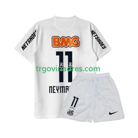 Dječji Domaći Dres Santos Neymar JR 11 Retro -2012 2011 s Kratkih Rukava Dječji Domaći Dres Santos Neymar JR 11 Retro -2012 2011 s Kratkih Rukava