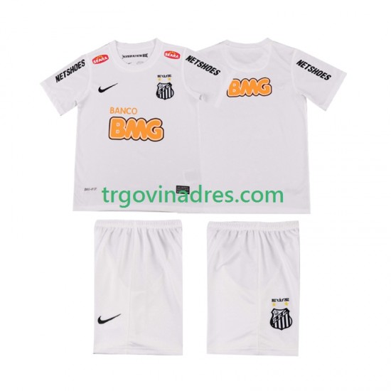 Dječji Domaći Dres Santos Retro -2012 2011 s Kratkih Rukava Dječji Domaći Dres Santos Retro -2012 2011 s Kratkih Rukava