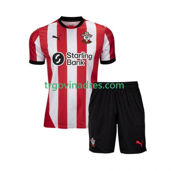 Dječji Domaći Dres Southampton 2024-2025 s Kratkih Rukava Dječji Domaći Dres Southampton 2024-2025 s Kratkih Rukava