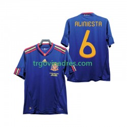 Muški Gostujući Dres Španjolska Andres Iniesta 6 Retro 2010 s Kratkih Rukava Muški Gostujući Dres Španjolska Andres Iniesta 6 Retro 2010 s Kratkih Rukava